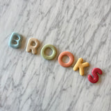 Mini clay wall letters