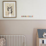 Mini clay wall letters