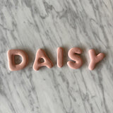 Mini clay wall letters