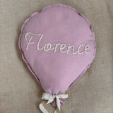 Hand embroiderd wall balloon - blush