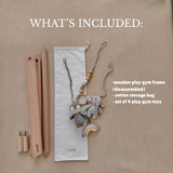 grey friends - baby play gym