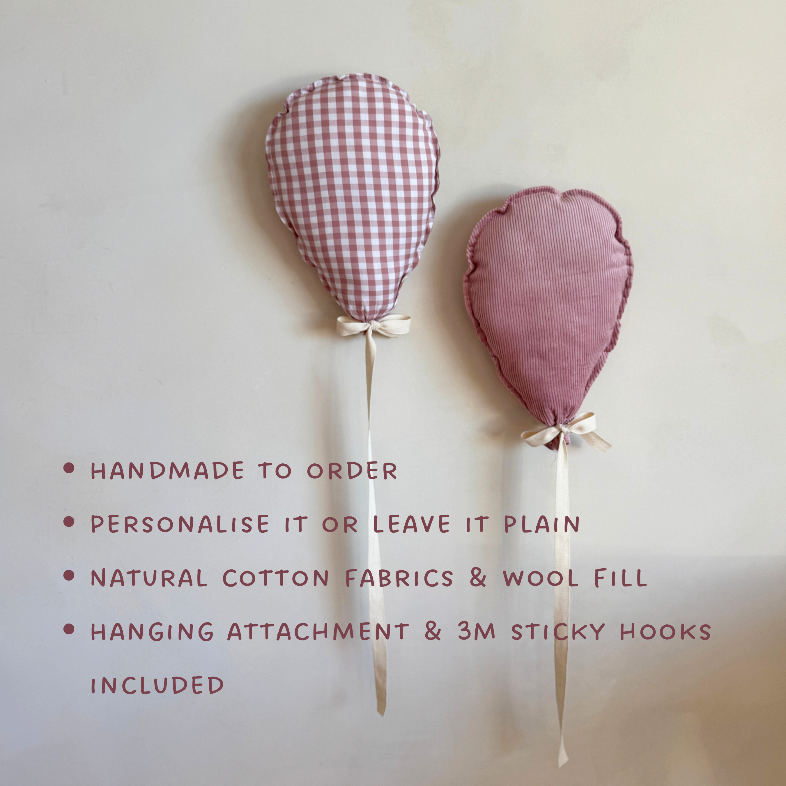 wall balloon set - blush